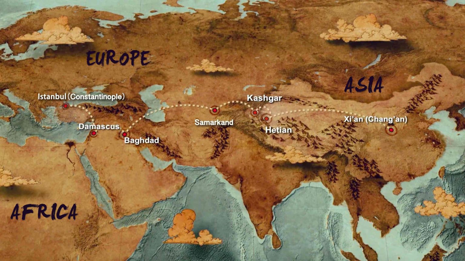 The Ancient Silk Road Connectivity Through Land Routes B