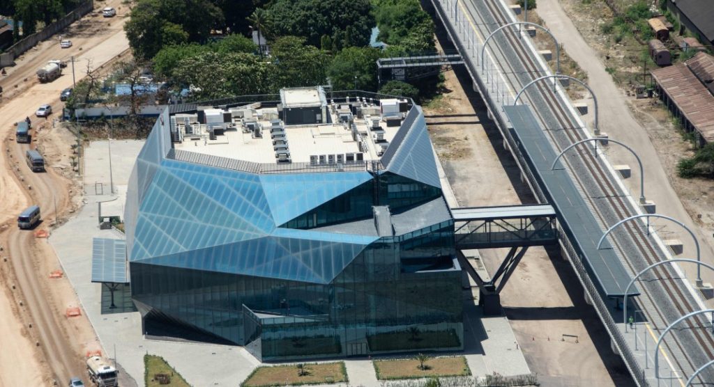 Building Of Dar Es Salaam Railway Terminus Tanzania