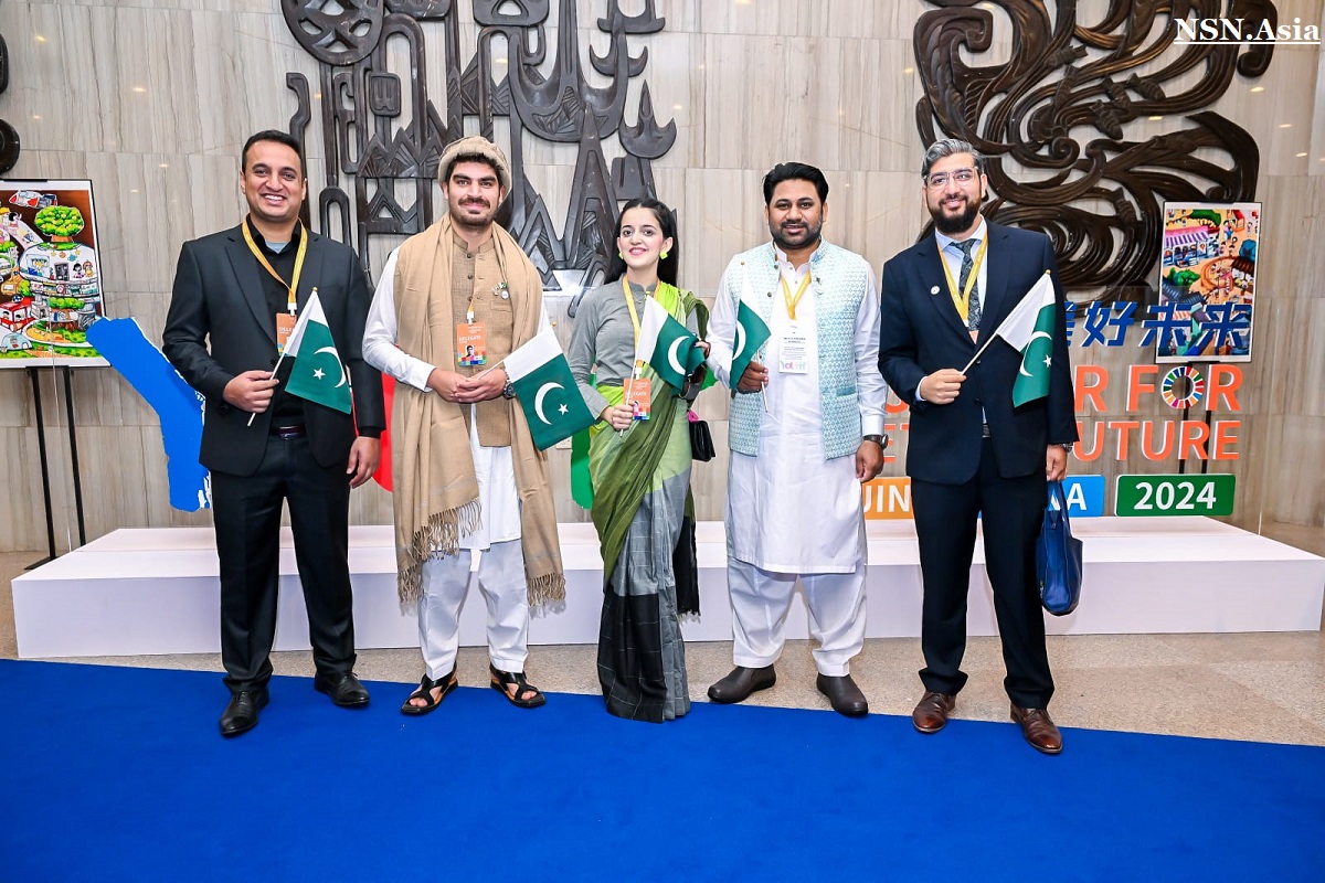 Pakistani delegation at World Youth Development Forum held in Beijing, China Aug 22, 2024 NSN Asia 2