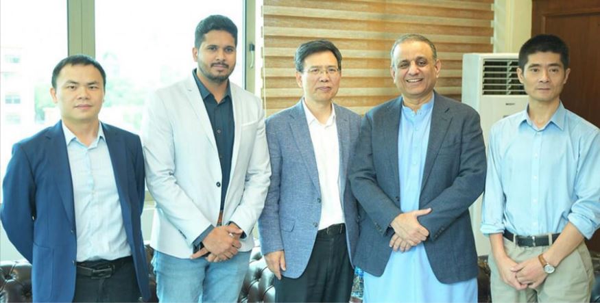 Chinese business group, Hexing Electrical, meeting with Federal Minister for Board of Investment, Privatization and Communications, Abdul Aleem Khan, in Islamabad, Aug 31, 2024 NSN Asia