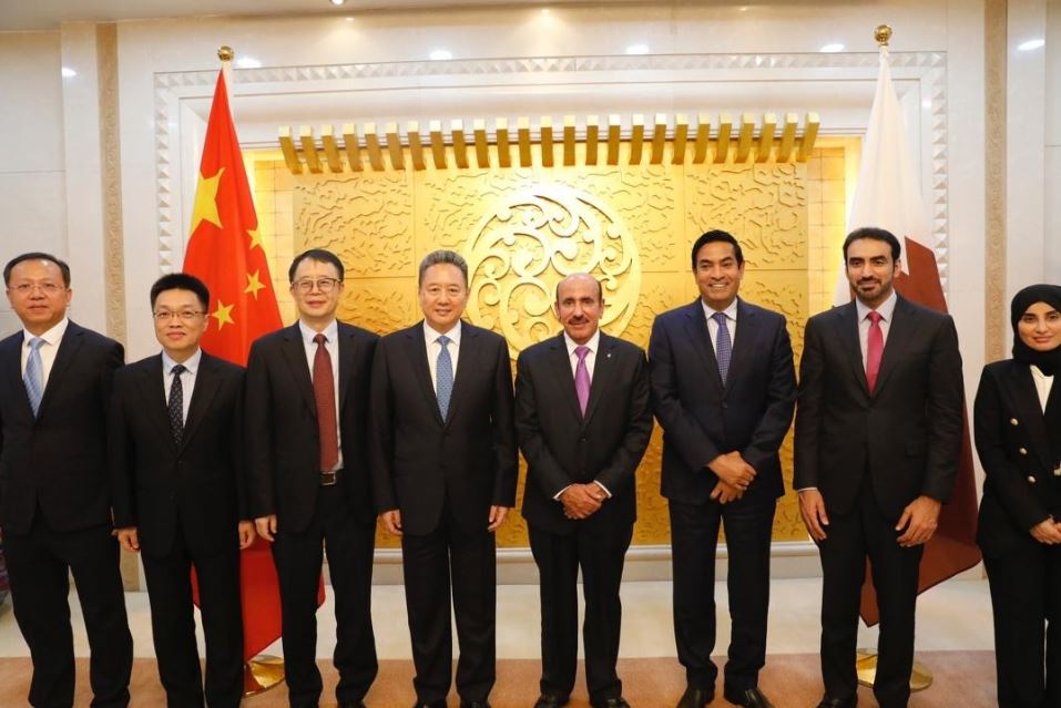 Qatar'S Minister Of Transport He Jassim Bin Saif Al Sulaiti Met With Minister Of Transport Of The People'S Republic Of China He Li Xiaopeng, On The Sidelines Of His Visit To China To Participate In The Global Sustainable Transport Forum 2024, Held In Beijing From Sept 25-26