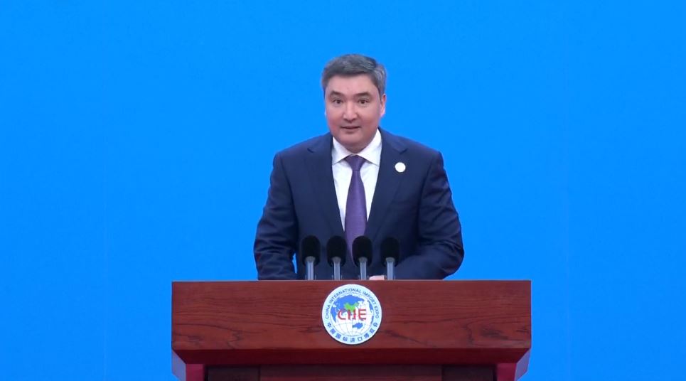 Kazakh Prime Minister Olzhas Bektenov At China International Import Expo2024 ,#Ciie2024 In Shanghai Nsn Asia 2024 2