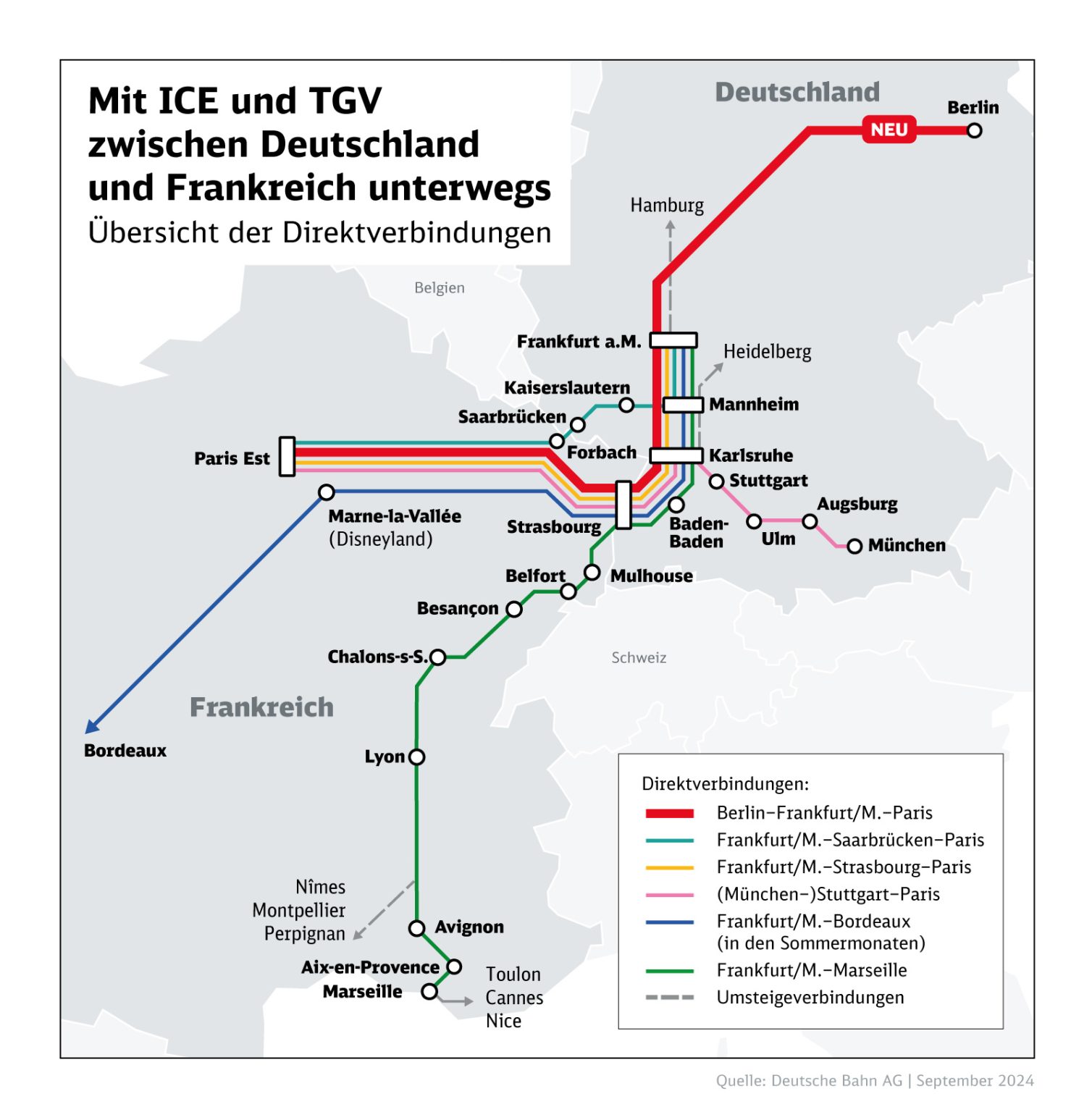 Berlin And Paris High Speed Rail Route 2024