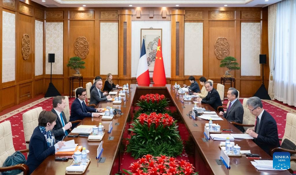 Chinese-French-FMs-hold-talks