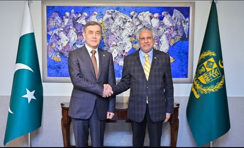 Deputy-Prime-Minister-and-Foreign-Minister-Senator-Mohammad-Ishaq-Dar-Receives-Secretary-General-of-the-Shanghai-Cooperation-Organization-SCO-Nurlan-Yermekbayev-in-Islamabad-Pakistan.