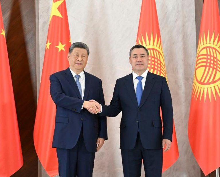 Presidents Sadyr Japarov and Xi Jinping sign a historic Treaty on Everlasting Good Neighborliness in Bishkek, as 32 agreements are inked on the sidelines of the SCO Summit 2026