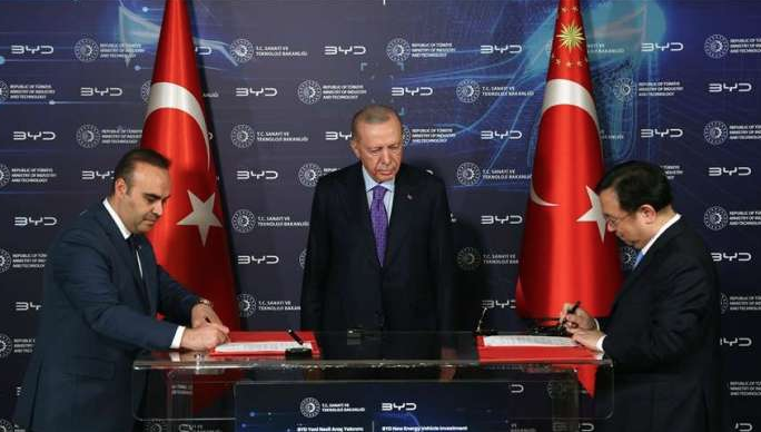 China’s BYD to build factory in Türkiye