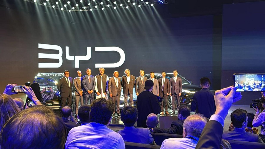 BYD, Mega Motors Move Pakistan Towards Sustainable Mobility Chinese electric vehicle giant BYD launches car production plant in Karachi, Pakistan, Aug 18 2024 NSN Asia
